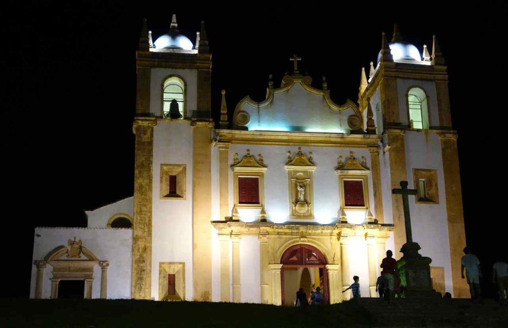 Olinda, Kirche am Abend