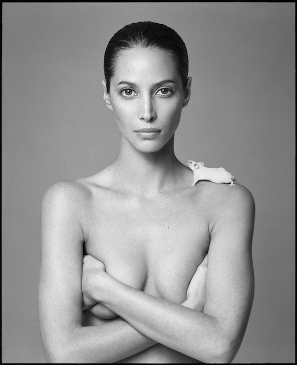 Christy Turlington with Mouse