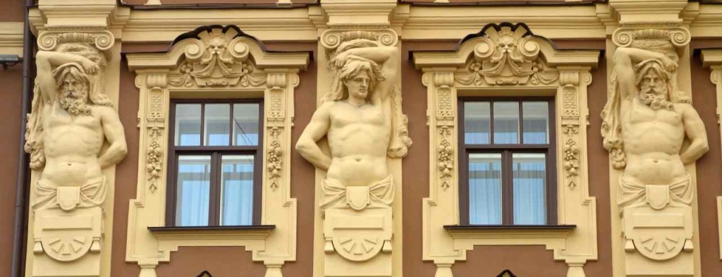 Russland, St. Petersburg Sehenswürdigkeiten, Jugendstilfassade