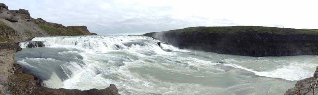 Island Tipps, Wasserfall Gullfoss, Panorama