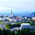 Island, Sehenswürdigkeiten, Reykjavik, Perlan - Blick auf die Stadt