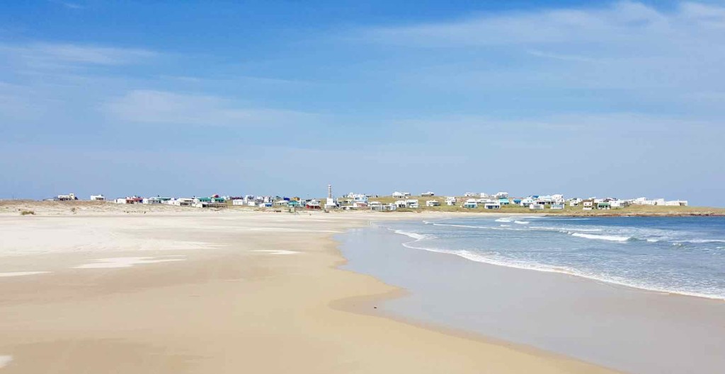 Cabo Polonio Uruguay, Anfahrt mit weitem Strand, Foto Niels Skovgaard