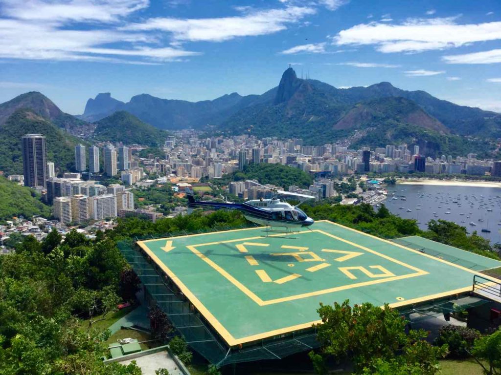 Zuckerhut Rio de Janeiro Pao de Acucar, Brasilien, iPod-Foto, Hubschrauberlandeplatz