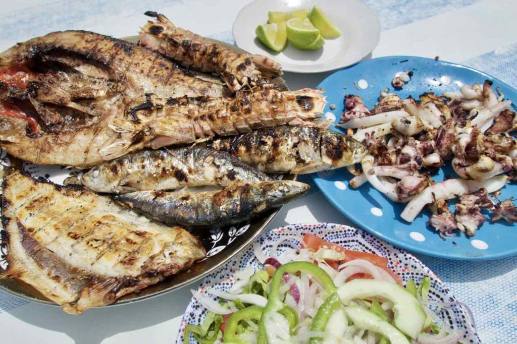 Essaouira Tipps, Die schönsten Restaurants: Fischrestaurants am Hafen: .... und das alles für 10 Euro! 