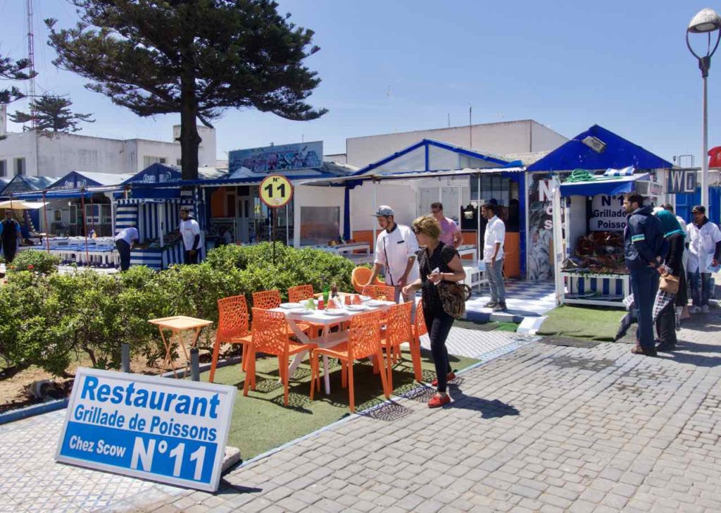Essaouira Tipps - Die schönsten Restaurants & Riads Fischrestaurants am Hafen