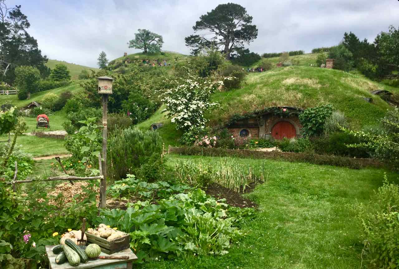 Hobbingen / Hobbiton, Haus mit Gemüse, Titelbild 1 Neuseeland ©PetersTravel