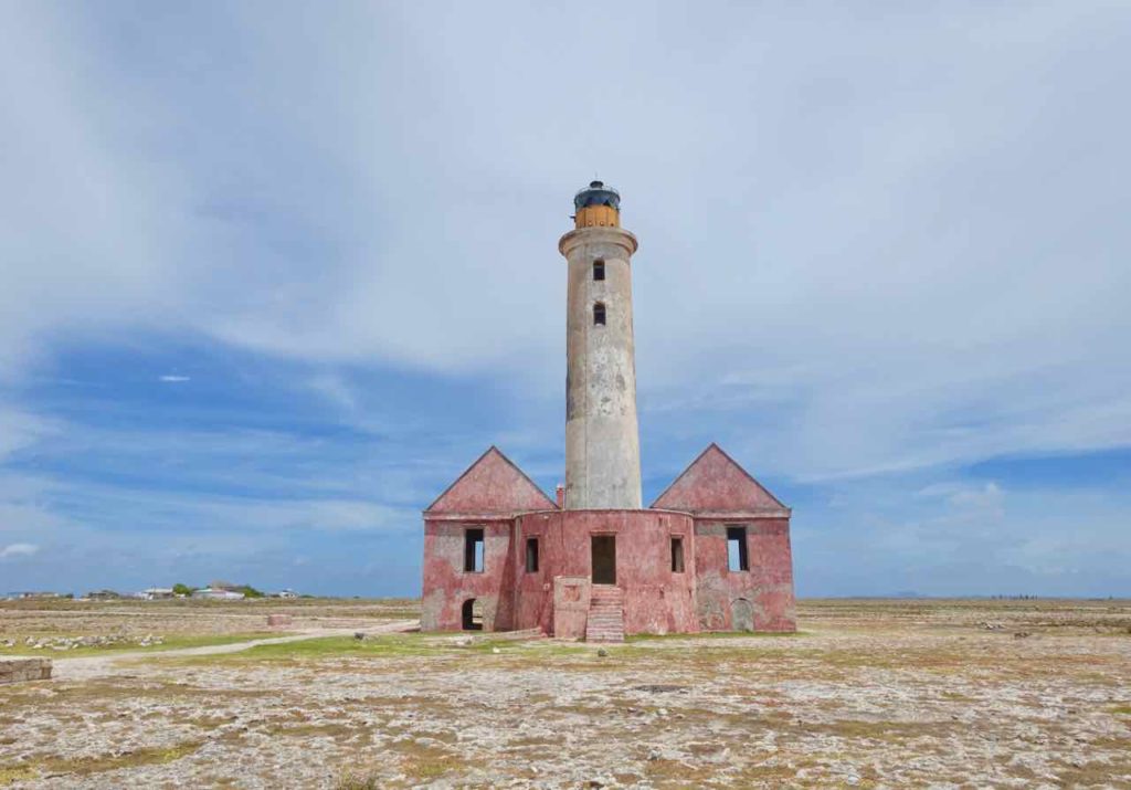 Klein Curacao, Rückansicht vom Leuchtturm, Totale, Copyright Peter Pohle