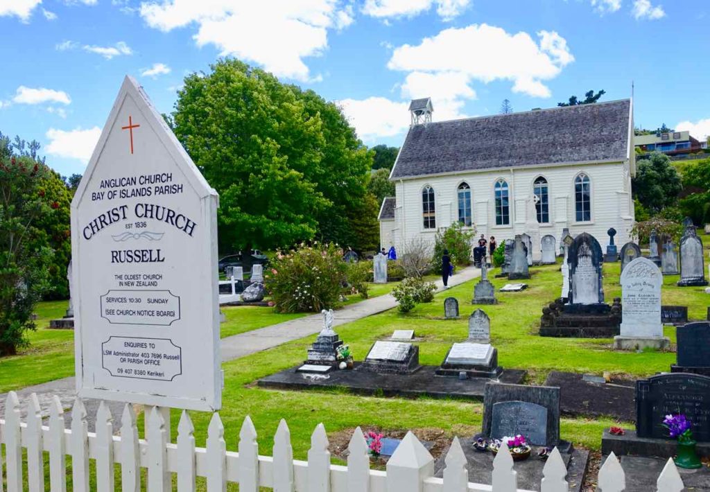 Christ Church mit Friedhof in Russell in der Bay of Islands Neuseeland Copyright Peter Pohle peterstravel