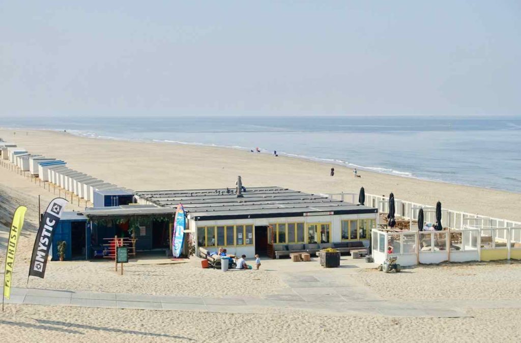 Texel Strände, Paal 9 mit Strandpavillon