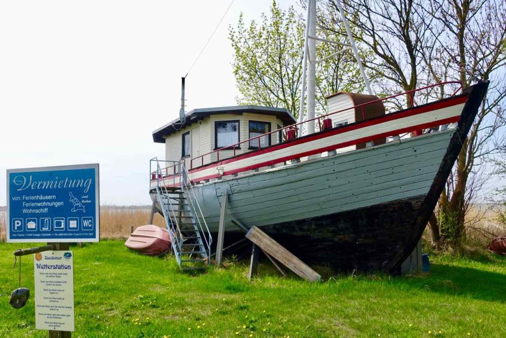 Usedom: Vermietung eines Bootes als Ferienwohnung nahe Pudagla Copyright Peter Pohle