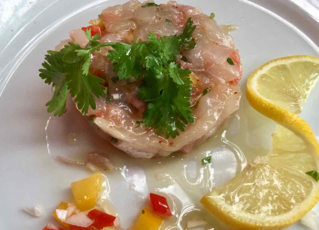 Nizza, Restaurant La Maison de Marie, Ceviche / Tartare de Dorade Foto Peter Pohle PetersTravel