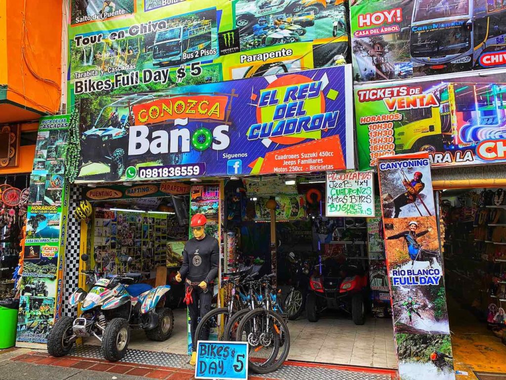 Touranbieter und Quad-Verleih in Baños