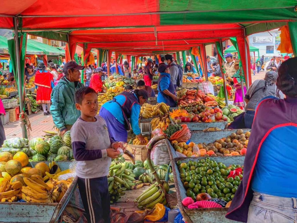 Auf dem Markt in Alausí 