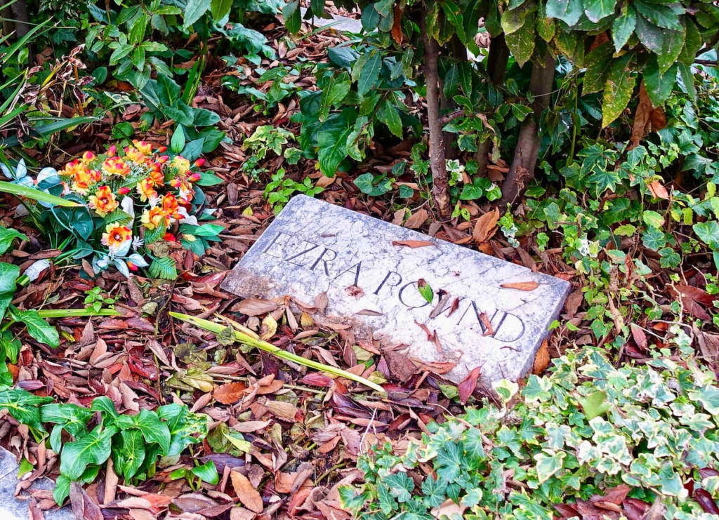 Grab Ezra Pound auf Venedigs Friedhof auf der Friedhofsinsel San Michele