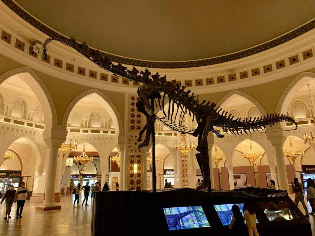 Dinosaurier im Gold Souk der Dubai Mall