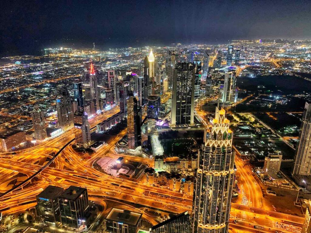 Nightview, Blick vom Burj Khalifa