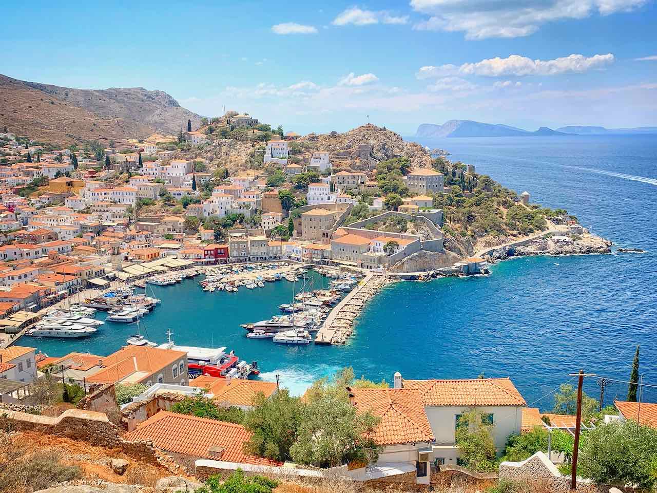 Hafen der Insel Hydra (Ydra), Griechenland