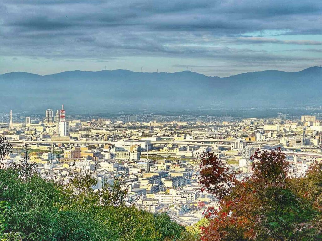 View From Mount Inari Fushimi Inari-Taisha Shrine PETERSTRAVEL
