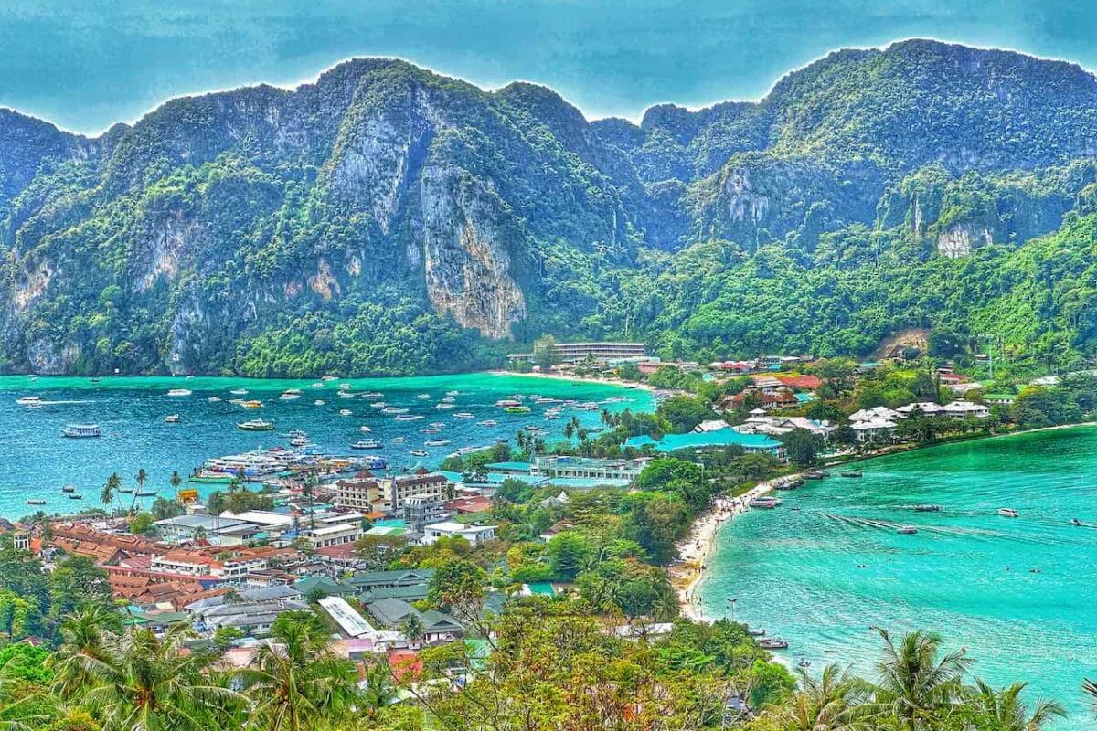 Koh Phi Phi, Blick vom Viewpoint 2, Thailand © PetersTravel Peter Pohle