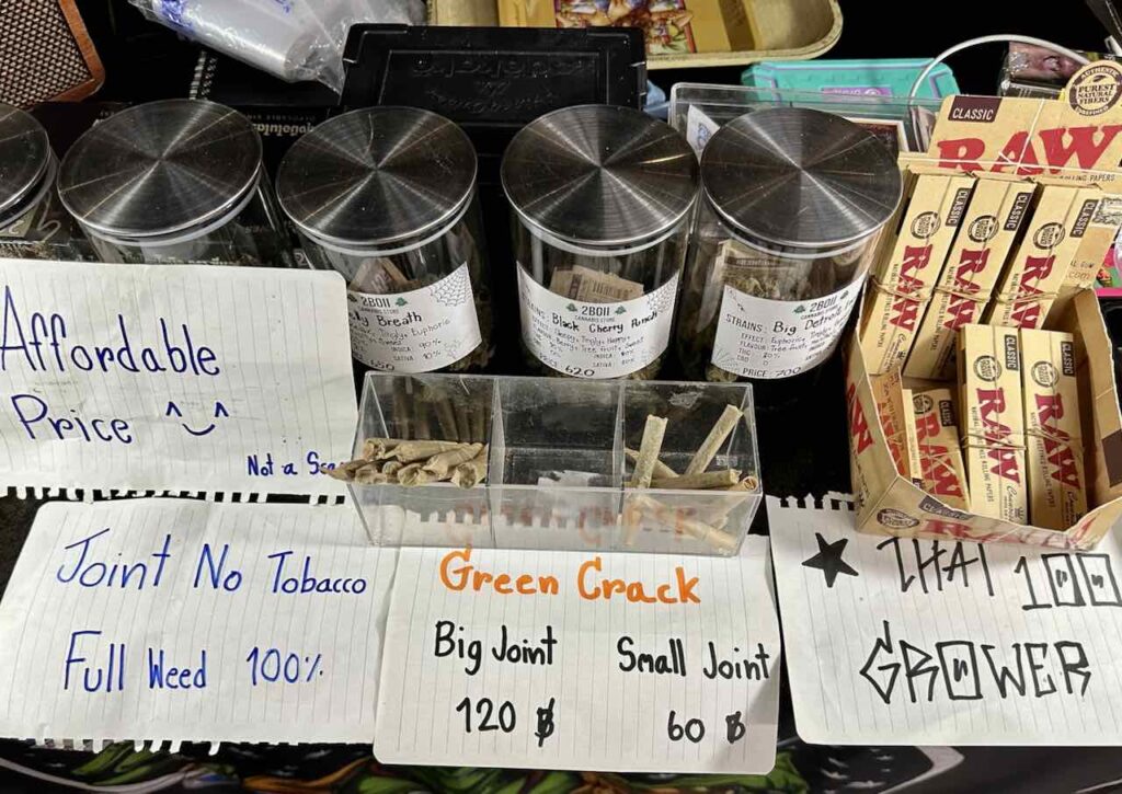 Cannabis auf der Khao San Road Bangkok © PetersTravel 