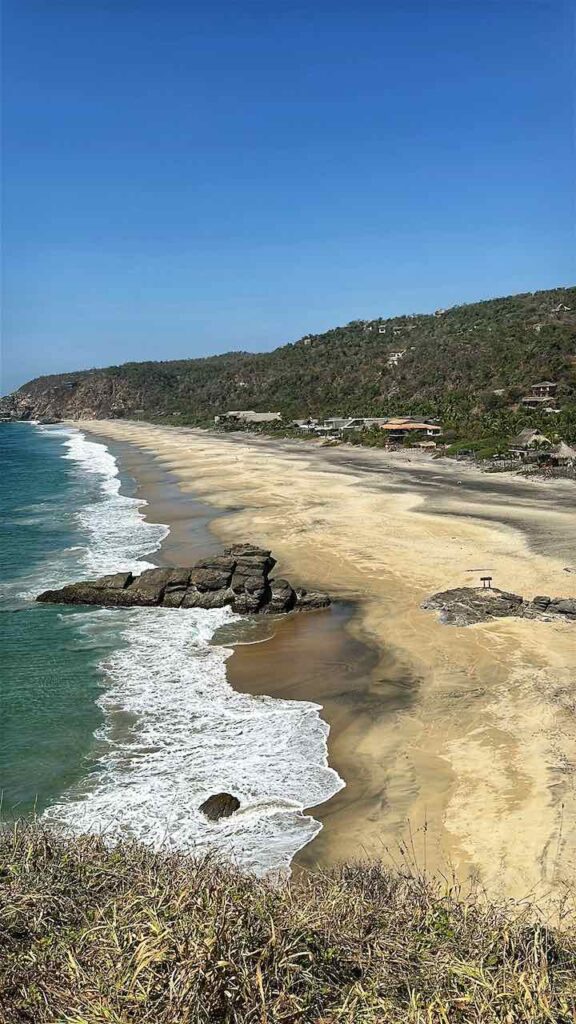 Mazunte, Playa Mermejita vom Punta Cometa aus gesehen © PetersTravel Peter