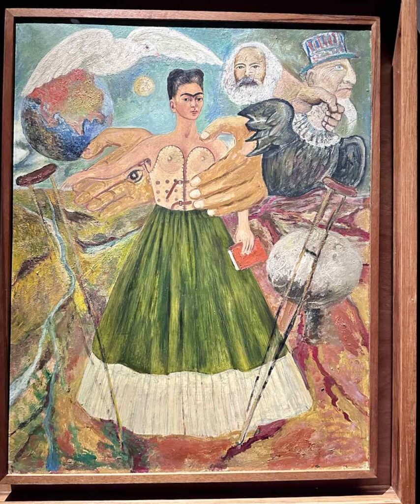 Bild "El marxismo dará salud a los enfermos" (Der Marxismus wird den Kranken Heilung bringen, 1954), Museo Frida Kahlo, Coyoacán, Mexiko Stadt, © PetersTavel