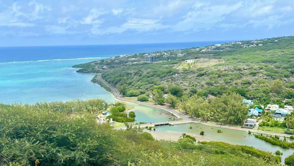 Rodrigues Island, Blick von der Unterkunft Domaine de la Paix Foto: PetersTravel Peter Pohle